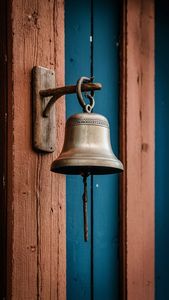 กระดิ่งประตูทองเหลืองแบบหนา ดีไซน์คลาสสิก ติดผนัง สำหรับประตูบ้านไร่และตกแต่งสวน - Product Image 6