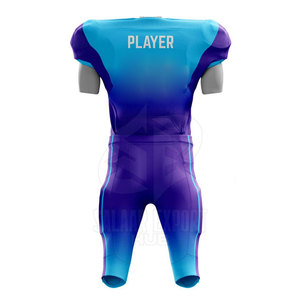 Uniforme de football américain respirant et facile à porter, vêtements d'équipe sportive, 100% polyester, uniforme de football américain disponible en stock - Product Image 2