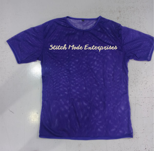 Débardeur en maille filet 100 % coton non tissé 220 g pour homme, à manches courtes, avec logo frontal et impression sérigraphiée - Product Image 2