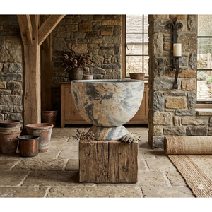 Pots à fleurs en fibre de verre de haute qualité, prêts à être expédiés, avec socle en marbre, pour jardin extérieur, patio. - Product Image 1