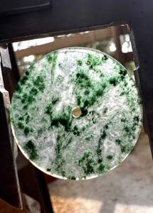 หน้าปัดนาฬิกาทำจากมอสอาเกตธรรมชาติ รูปทรงกลม แบน ขนาด 31.50 มม. หนา 1.50 มม. - Product Image 4