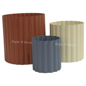 Designed Planter Iron Powder Coated Durable Multi-Purpose Indoor Planter with Drainage - Product Image 2