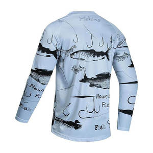 T-shirts de pêche personnalisés pour pêcheurs, vente en gros, fabricant OEM, fournisseur, tee-shirts en polyester, marque privée, production en vrac - Product Image 2