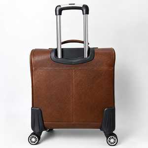 Tooled Leather Rolling Carry On <b>Suitcase</b> With Aztec Pattern And TSA Lock Unisex Travel Luggage Spinner <b>Wheels</b> Durable Design - Product Image 2