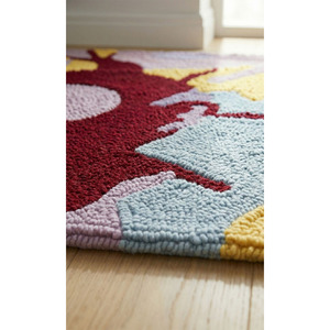 Alfombra de Lujo Lavable de Pelo Largo Hecha a Mano, Alfombras Abstractas Elegantes para Decoración del Hogar, Aptas para Mascotas, Ecológicas, Extra Gruesas - Product Image 1