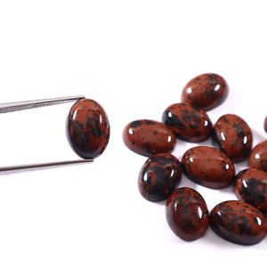 Cabochon ovale en jaspe Marconi naturel en gros, 10x8mm, pierre précieuse en vrac pour sertissage clos et fournitures de fabrication de bijoux - Product Image 1