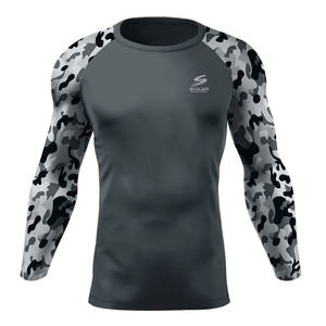 Ropa Deportiva Ligera para Gimnasio, Camiseta de Manga Larga para Hombre, Rashguard de BJJ para Mayor Soporte y Fuerza - Product Image 1