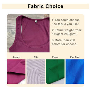 Camiseta sin mangas de algodón acanalado rojo básico para mujer, con LOGO personalizado, ideal para verano, venta al por mayor - Product Image 6