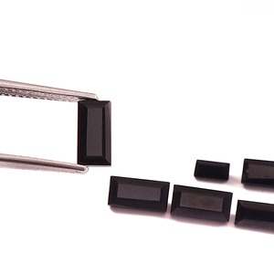 Piedra Preciosa Suelta de Ónix Negro Natural de 3x6 mm, Corte Baguette, Facetada, Calibrada, Calidad AAA++, Certificada por Terceros, para Joyería - Product Image 3