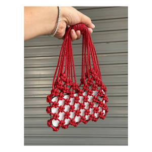 Premium Boho Handmade Beaded Macramé Mini Bag with Stylish Chain Strap Designer Party Handbag for Women - Product Image 6