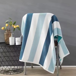Striped Cotton Beach Towel Rectangle Quick-Dry Woven Modern Summer Adult Towels Wholesale Bulk Supplier Best Price Cheap Price - Product Image 2