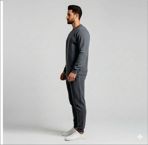 เสื้อสเวตเชิ้ตสตรีทแวร์คุณภาพสูง ผ้าฝ้าย 100% สำหรับผู้ชาย รุ่นใหม่ คุณภาพดี เสื้อสเวตเชิ้ตเปล่าสำหรับผู้ชาย รับสกรีนโลโก้ พร้อมเสื้อสเวตเชิ้ตผู้ชาย - Product Image 3