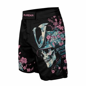 Pantalones cortos MMA para hombre, estampado metálico, cintura elástica, entrenamiento de gimnasio, kickboxing, ligeros, de secado rápido, coloridos, para artes marciales mixtas - Product Image 4