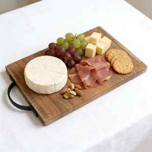 Planche à découper réversible en bambou, grande planche de cuisine pour la préparation des repas et le service, idéale pour les plateaux de charcuterie - Product Image 4