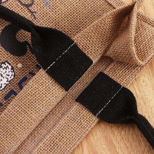Sac de courses en jute écologique avec deux poignées ouvertes pour les courses quotidiennes et la visite du marché – Achetez directement auprès du fournisseur - Product Image 5