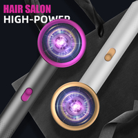 Sèche-cheveux électrique professionnel 800W à ions négatifs, technologie de détection par induction, sèche-cheveux multicolores