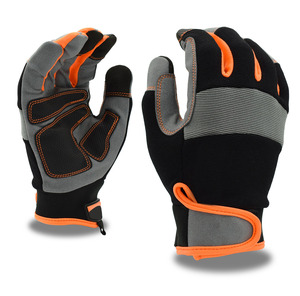 Gants haute visibilité modernes avec structure légère, tissu respirant et design couleur néon haute visibilité pour une utilisation de jour comme de nuit - Product Image 1