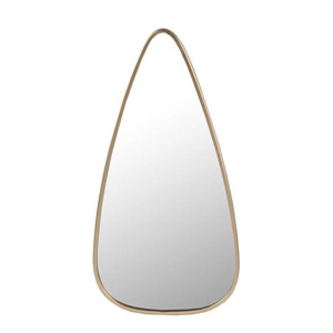 Miroir mural arqué en fer de luxe minimaliste moderne avec bordure dorée élégante, décoration de mariage élégante - Product Image 4