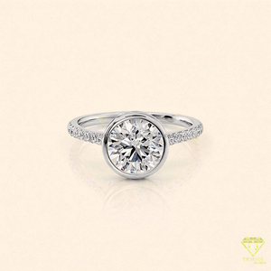 Anillo de Compromiso de Moissanita de Calidad de Exportación Exclusiva para Propuesta de Matrimonio, Aniversario y Ocasiones de Regalo Disponible al Mejor Precio - Product Image 4