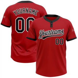 Camiseta de Béisbol Yourteams Unisex de Manga Corta Blanca, Roja y Azul con Estampado Serigrafiado, Absorbente de Humedad, Corte Regular para Adultos, Todas las Temporadas - Product Image 6