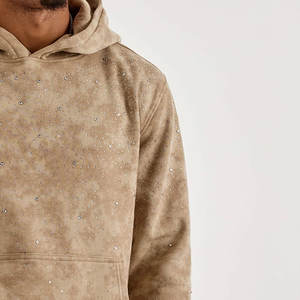 Fournisseur de sweats à capuche en strass OEM, sweat à capuche de haute qualité avec décoration en pierres de cristal, idéal pour les marques de vêtements à étiquette privée - Product Image 5