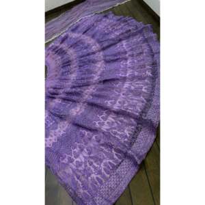 ชุดเลเฮนกาโชลีผ้าชีฟองสำหรับงานปาร์ตี้ เสื้อแขนสามส่วนประดับด้วยงานปักเลื่อม - Product Image 4