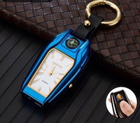 Briquet USB rechargeable avec logo personnalisé, design de luxe en alliage de zinc, vente en gros directe d'usine, faible MOQ, cadeaux multifonctionnels