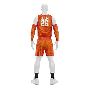 Men's Basketball Uniform Custom Sublimated Jersey and Shorts Set Performance <b>Athletic</b> Sportswear for Basketball Teams - Product Image 3