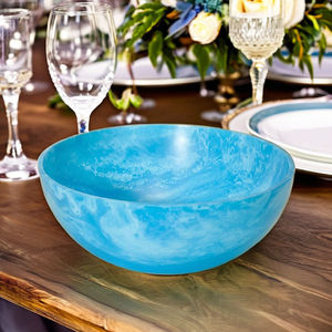 Tazón de Resina Ecológico Hecho a Mano para Servir Ensaladas y Frutas, Personalizable, para Mesa de Cocina, Fiestas, Bodas, Nuevo Diseño, Hogar y Jardín - Product Image 2