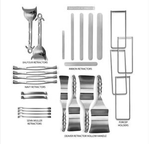 MEDIVA ESSENCE 197PCS Juego de Instrumentos Quirúrgicos Manuales para Laparotomía Abdominal, Acero Inoxidable Alemán, Antioxidante y Pasivado - Product Image 4