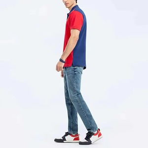 Polo pour hommes de qualité supérieure à double panneau, personnalisable avec logo brodé, design uni, pour le golf et le sport, vente en gros, toile économique - Product Image 5