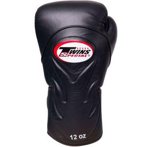 Gants de boxe TWINS, nouveau design, manches longues, personnalisés, noirs, en cuir de qualité supérieure, pour entraînement professionnel et sparring. - Product Image 2