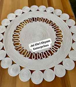 Alfombras y Tapetes Trenzados Hechos a Máquina con Cuerda de Algodón, Ecológicos, Aptos para Mascotas, Resistentes a las Manchas, Antideslizantes - Product Image 1