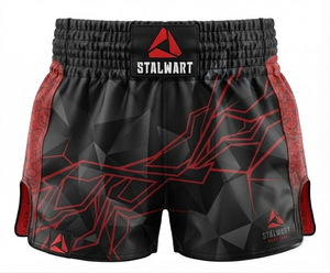 STALWART IMPEX Shorts d'entraînement de boxe Muay Thai MMA professionnels personnalisés, respirants, extensibles, à séchage rapide, légers, vente en gros - Product Image 2