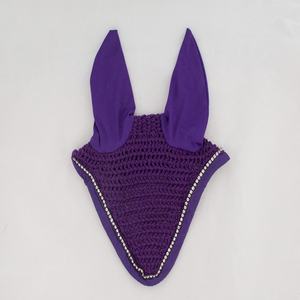 Professional Horse <b>Fly</b> Veil White Rope Horse Ear Bonnet Lightweight Crochet Ear <b>Net</b> Custom Equestrian Equipment OEM - Product Image 1
