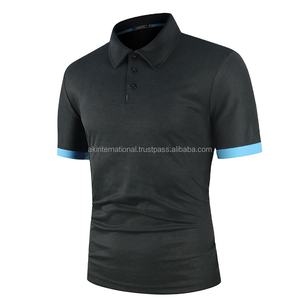 Chemise de golf pour homme à manches courtes, vintage, séchage rapide, en toile de coton/élasthanne, avec logo personnalisé, qualité OEM, en stock - Product Image 5