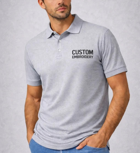 เสื้อโปโล OEM สกรีนโลโก้ ป้องกันรอยยับ ป้องกันการเป็นขุย ระบายอากาศได้ดี ผ้าปิเก้ คอตตอน โพลีเอสเตอร์ รับผลิตเสื้อผ้าแบรนด์ส่วนตัว - Product Image 4