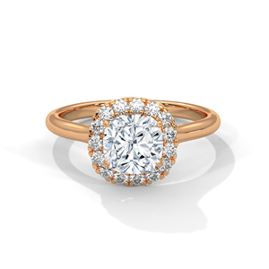 แหวนเพชรทองคำ 14K เพชรเพาะเลี้ยงในห้องปฏิบัติการ แหวนทองคำแท้ 18K สำหรับผู้หญิง สไตล์คลาสสิก รับรองโดย IGI แหวนหมั้น แหวนวันครบรอบ - Product Image 3
