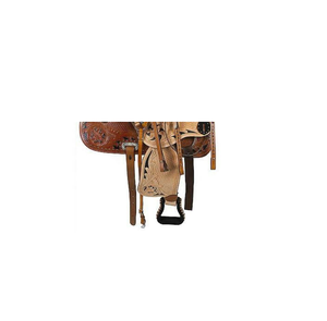 Fournisseurs et fabricants de selle de baril de cheval occidental en cuir floral sculpté à la main teint à tambour brun - Product Image 2