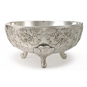 Antique Aluminium Champagne Bowl Vintage Pedestal <b>Ice</b> <b>Bucket</b> Large <b>Silver</b> Metal Wine Cooler Tub For Wedding Party Event Decor - Product Image 4