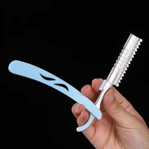 Straight <b>Razor</b> With Stainless Steel <b>Blade</b> And Plastic Handle For Barber Shop Use <b>Single</b> <b>Blade</b> Manual Shaving Tool - Product Image 5