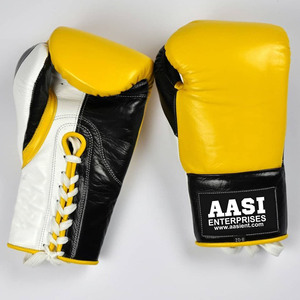 10oz 12oz lacets gants d'entraînement de boxe gants de boxe en cuir véritable combat sac de boxe MMA Muay Thai Sparring Kickboxing - Product Image 3