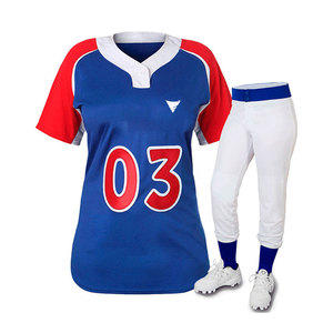 ชุดยูนิฟอร์มซอฟต์บอล เสื้อและกางเกง พร้อมผ้าโพลีเอสเตอร์ 100% ระบายอากาศได้ดี สำหรับฝึกซ้อมและการแข่งขัน - Product Image 1