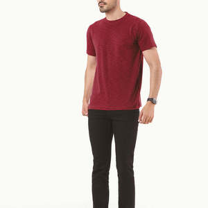 HIFFU SPORTS WEAR Camiseta de Manga Larga para Hombre, Color Rojo Sólido, Cuello Redondo, Corte Regular, Informal, 100% Algodón Tejido, Logotipo Personalizado, Secado Rápido - Product Image 5