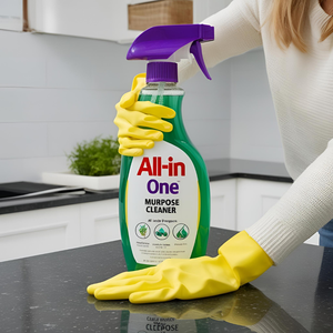 All-In-One Multi-Purpose <b>Cleaner</b> with Powerful Dirt Removal and Rose Scent for Kitchens <b>Bathrooms</b> Office Use - Product Image 1