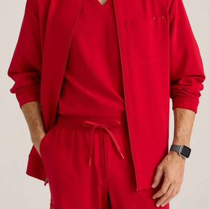 Meilleure Vente : Ensemble de Blouse Médicale pour Hommes en Polyester, Rayonne et Spandex Extensible avec Fermeture Éclair, Veste Polaire et Blouse de Sport - Product Image 3