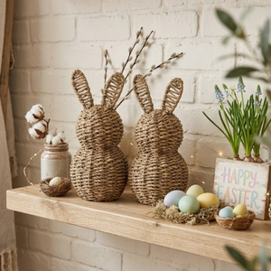 Escultura Decorativa de Conejos de Pasto Marino al Por Mayor al Mejor Precio para Decoración de Primavera y Pascua, Hecho en Vietnam - Product Image 2