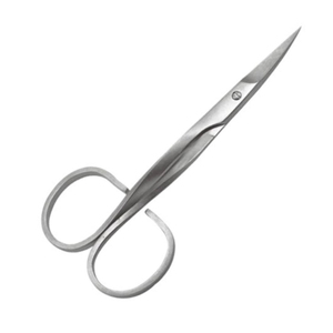 Ciseaux à cuticules personnalisables avec logo, en acier inoxydable, outil de manucure droit et tranchant pour droitiers - Product Image 3