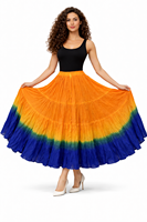 Falda Larga Maxi Boho para Danza del Vientre, 95% Algodón Modal, 5% Spandex, Transpirable, para Actuaciones, Estilo Latino, Noche