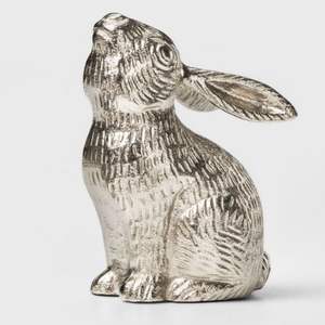 Sculpture élégante de lapin en aluminium moulé, figurine décorative de lapin, statue d'animal en métal pour la décoration du jardin, du patio et de la pelouse - Product Image 5